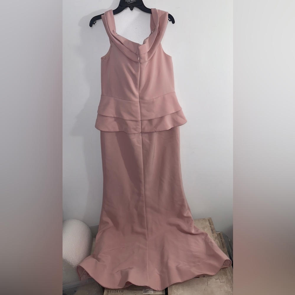 Alexander By Daymor Pink Off Shoulder Ball Gown Maxi Dress Size 12 #1159 - Picture 6 of 6
